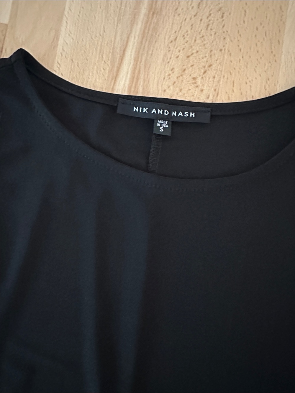 Nik and Nash Sleeveless Black Maxi Dress with Slit
